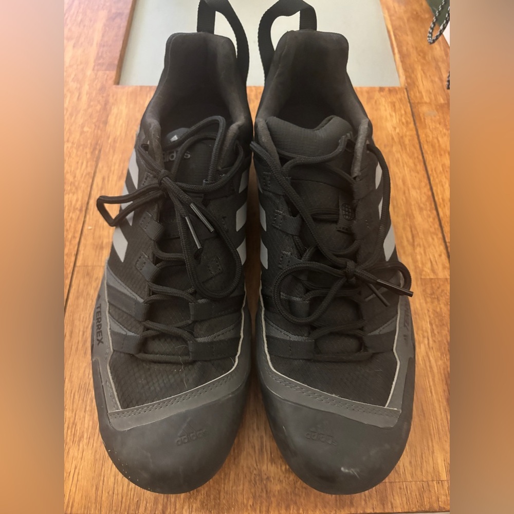 adidas Mens Terrex Swift Solo 2 Hiking Sneakers - Black